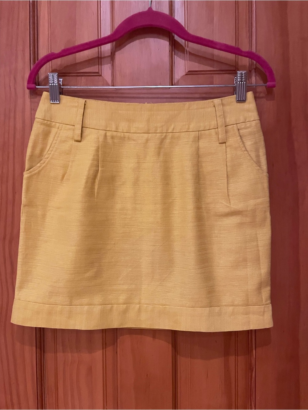 Ralph Lauren Mustard Yellow Mini Skirt